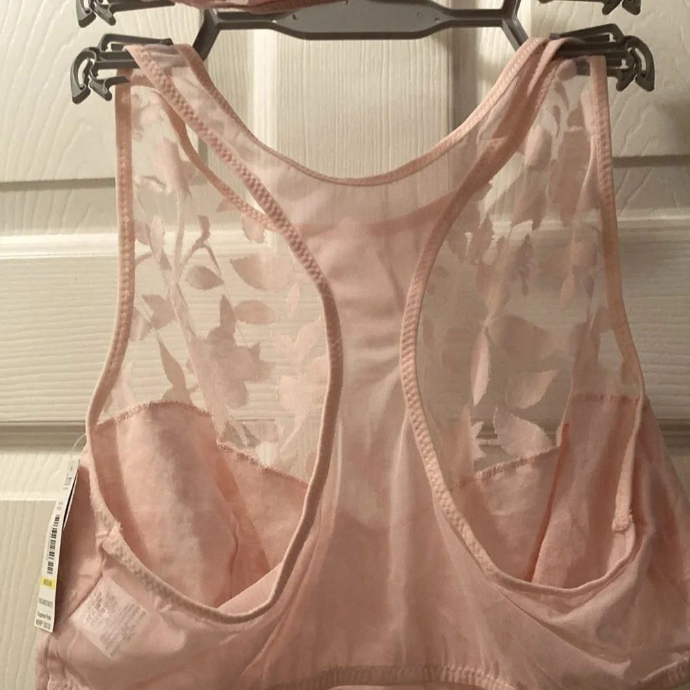 2 Pack Floral Burnout Bralettes - Picture 7 of 8